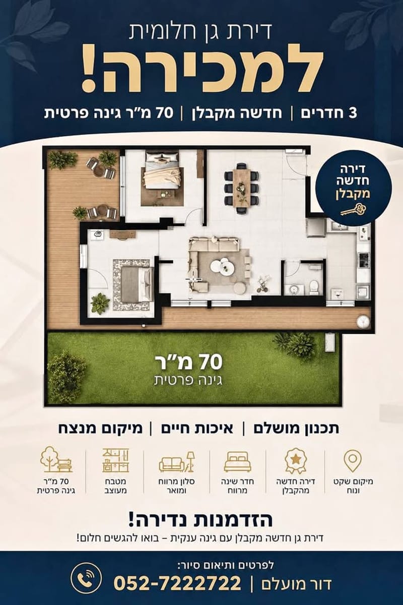 Photo from Facebook – 4 Rooms • ₪5,500, Rova Vav, Ashdod (1)