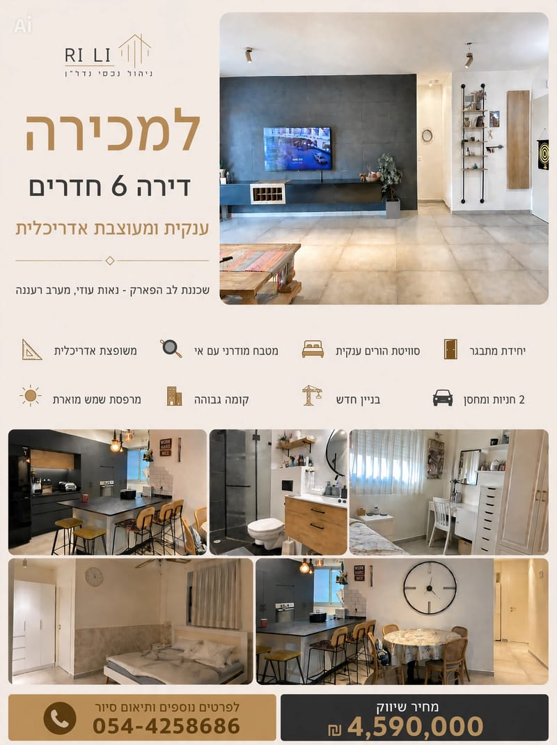 תמונה מפייסבוק – מספר החדרים לא צוין • 4,590,000 ₪, נאות עוזי, רעננה
