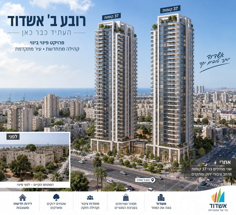 תמונה מפייסבוק – 2 חדרים • 1,330,000 ₪, רובע א, אשדוד (1)