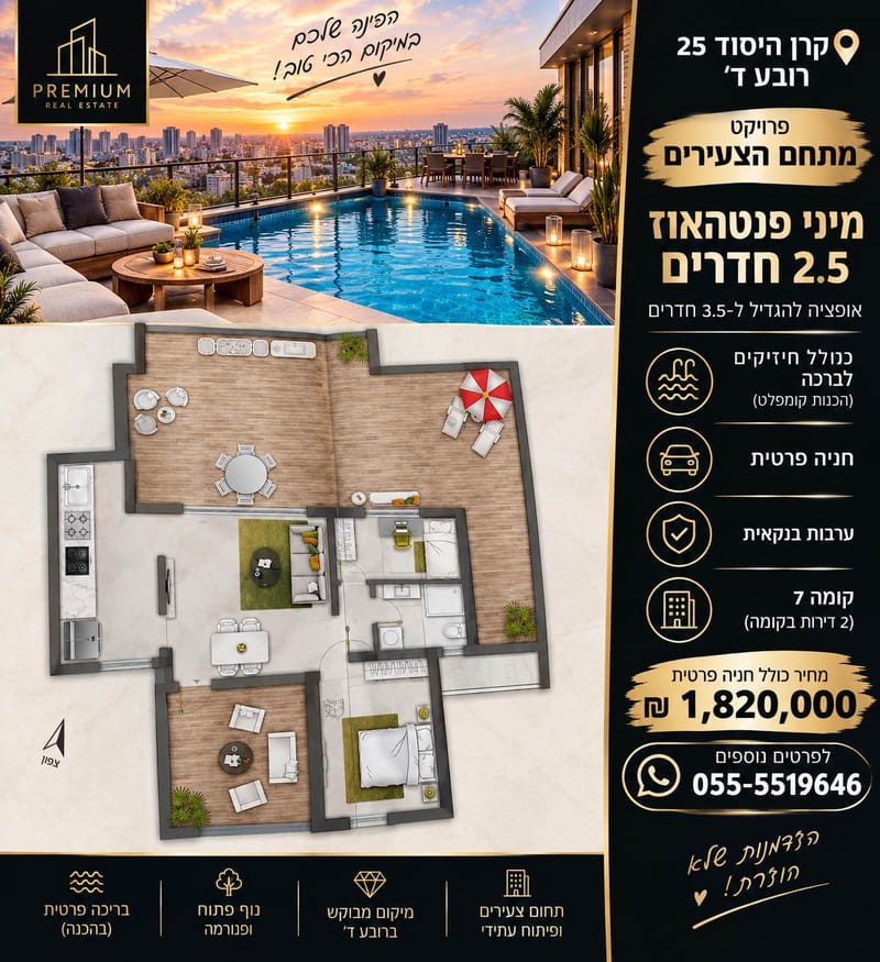 תמונה מפייסבוק – מספר החדרים לא צוין • 3,200,000 ₪, רובע ד', אשדוד