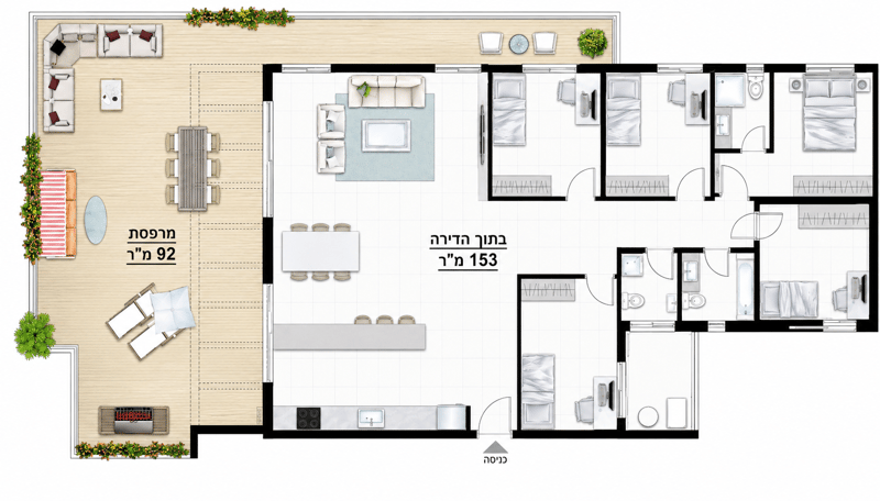 תמונה מיד2 – 6 חדרים • 7,950,000 ₪, קריית אליהו גולומב, רעננה (1)