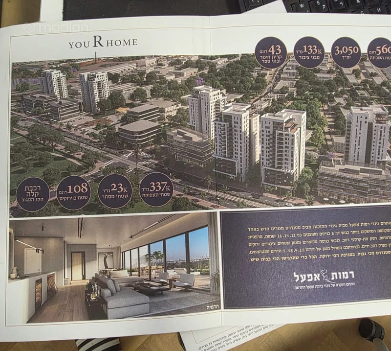 תמונה ממדלן – 5 חדרים • 4,100,000 ₪, רפאל איתן 10, קריית קריניצי, רמת גן (1)