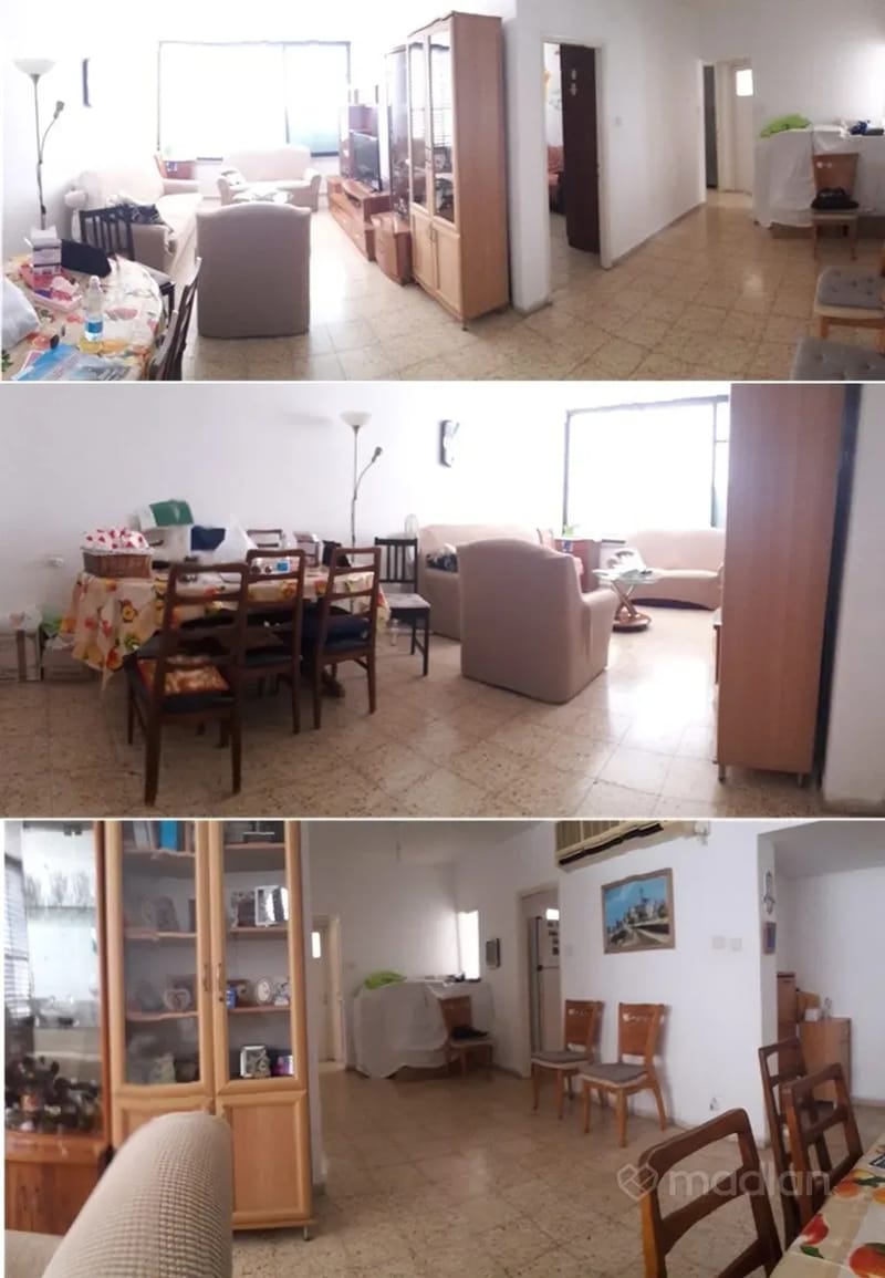 Photo from Madlan – 3 Rooms • ₪4,200, יהודה הלוי 25, City Center South, Netanya